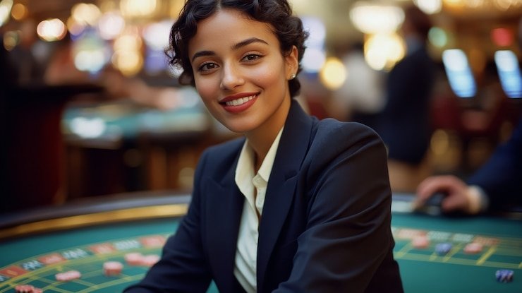 Three Card Poker live dealer table at teh4d slot with cards and betting layout